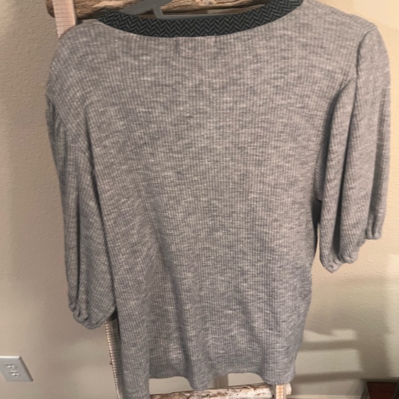 THML Gray Ribbed Sweater - Picture 5 of 6